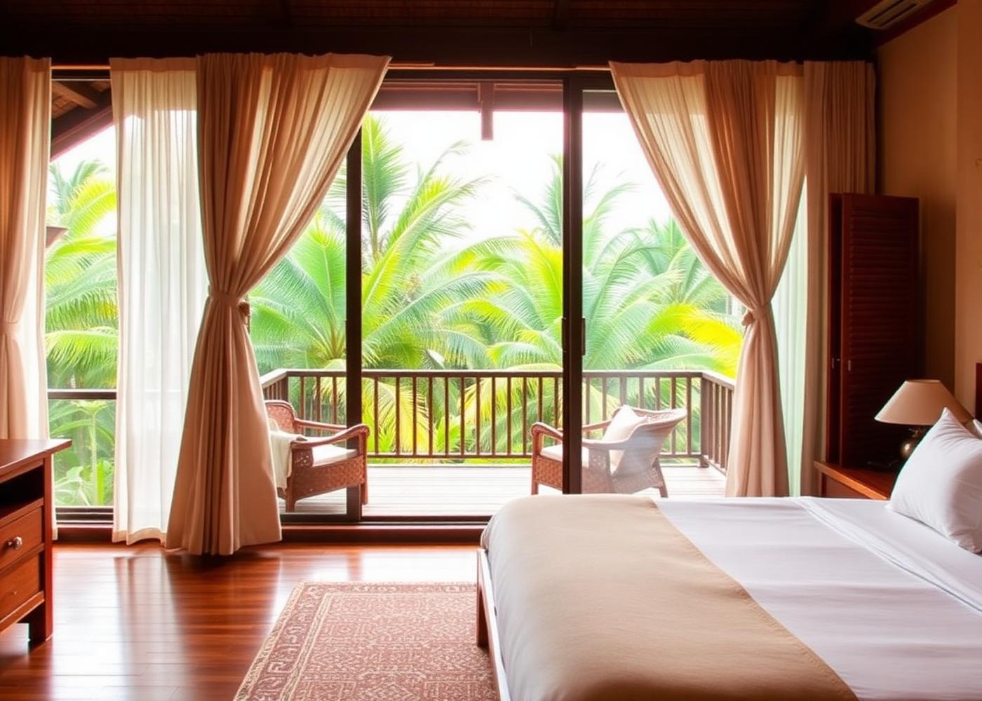 The Palm Room balcony looking into the palm grove
